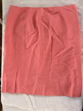 Vintage Tailored Office Classic Coral Pencil Skirt - Women